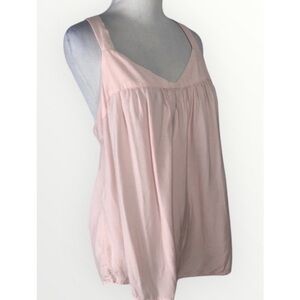 GAP. Pink Babydoll Criss Cross Back Flowy Dainty Summer Tank Top M